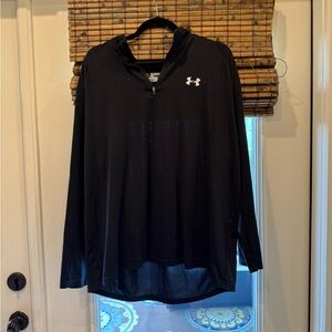 Under Armour Black Long Sleeve Heatgear 3/4 Zip